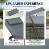 2 lounge chairs, armchair, sun chair, outdoor chair, gray