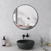 Round Mirror, Black Round Mirror 24 inch,