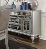 Sparkling Silver Finish Mirrored 1pc Server of 5x Drawers 2x Cabinets Ultra-Modern Style Dining Room