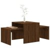 Coffee Table Brown oak Engineered wood Expandable Coffee Table