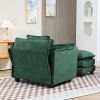 55.32*39.76" Oversized Sofa Indoor,Portable ottoman,Boucle Single Sofa Bed with Wider seat,Double deep cushion,Strong wrapping of thick armrests for L