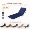 Chaise Lounge Cushion(Only seat cushion)