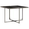 Garden Dining Set Grey, Black, Dark Grey