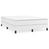 Bed Frame White Faux leather, plywood, engineered wood Full