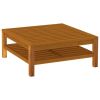 Garden Lounge Set Cream Solid Acacia wood Medium Modular