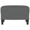Footstool Dark Grey 100% polyester, plywood Compact Footstool