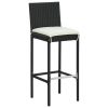Garden Bar Set Black, Cream White