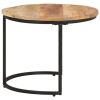 Nesting Table Set of 2 Natural Wood