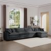 Corduroy Sofa -, Modern Upholstered 4 Seater with with 1 Footstool Corduroy Fabric Sofa , Office Living Room Apartment Comfort Sofa