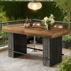 Bar Table, Industrial Counter Height Pub Dining Table