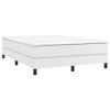Bed Frame White Faux leather, plywood, engineered wood Full