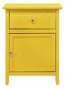 Vibrant Yellow Casual Nightstand