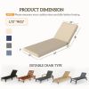 Foldable Chaise Lounge Cushion Set of 2(Only includes 2 cushions)