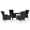 Garden Dining Set Dark Gray