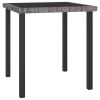Dining Set Grey Poly rattan 5 Piece Set Light Weight Dining Set