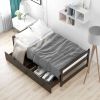 Twin size platform bed, with two drawers,