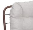 Patio Loveseat Sofa, Outdoor Wicker Loveseat with Luxury Thick Cushion, All-Weather Patio Furniture Set