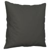 Throw Pillow Dark grey Microfibre fabric (100% polyester)