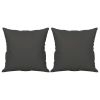 Throw Pillow Dark grey Microfibre fabric (100% polyester)