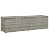 Storage Chest Grey Polyethylene Rattan 78.7 in x 19.7 in x 23.6 in