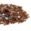 Fire Glass, 10 LBS / 4.5 KG High-Temperature Resistant Fireplace Rocks, 1/4-Inch / 6.35 mm Reflective & Smokeless Firepit Glass Rock