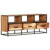 TV Cabinet Natural wood, Black