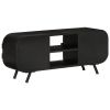 Tv Cabinet Rough mango wood with black frame Rough mango wood, iron