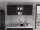 Yuma 150" Wall Cabinet, Two Close Cabinets, Two Open Shelves