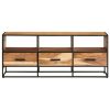 TV Cabinet Natural wood, Black