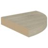 Corner Shelf Oak Honeycomb MDF, Metal Small Corner Shelf
