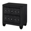 Sophia Modern style Night Stand Made With Wood In Black