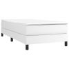 Bed Frame White Faux leather, plywood, engineered wood Twin