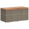 Garden Storage Box Grey and Brown