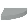 Corner Shelf Grey Honeycomb MDF, Metal Medium Wall mounted