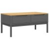 Coffee Table Grey Solid pine wood
