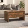 Coffee Table Smoked Oak Engineered Wood Medium