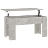 Coffee Table Concrete gray Engineered wood Medium Sliding Top