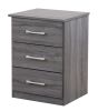 Chic Gray Contemporary Nightstand