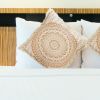 SOGA 50cm Moon Cotton Throw Pillow Cover