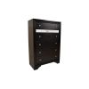 Matrix Traditional Style 5 Drawer Chest made with Wood in Black