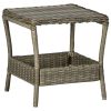 Garden Lounge Set Brown, Black