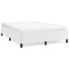 Bed Frame White Faux leather, plywood, engineered wood Full, Double