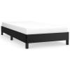 Bed Frame Black Faux leather, plywood, engineered wood Twin