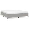Bed Frame Light Gray 100% polyester fabric, plywood, engineered wood