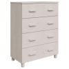 Sideboard White Solid pinewood, MDF Medium Sideboard