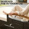Outdoor sofa bed, terrace sofa bed, patio lounge chair, beige