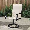 Patio Swivel Chairs Set of 2, High Back Patio Dining Chairs with All-Weather Mesh for Backyard, Lawn, Garden, Beige