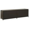 Storage Chest Brown Poly Rattan and Powder-Coated Steel