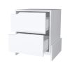 Ralston 2-Drawer Nightstand in White