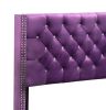 Tranquil Purple Queen Bed With Storage
